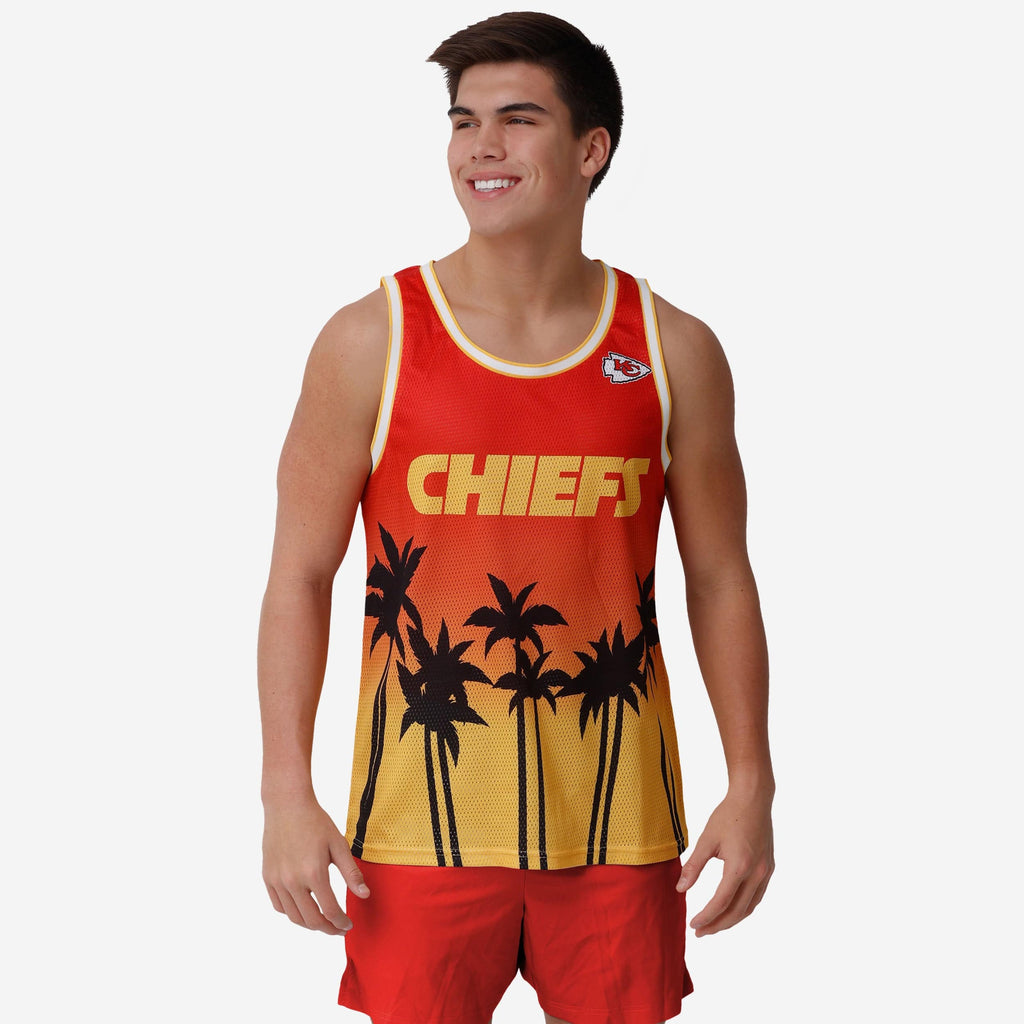 Kansas City Chiefs Sunset Sleeveless Top FOCO S - FOCO.com