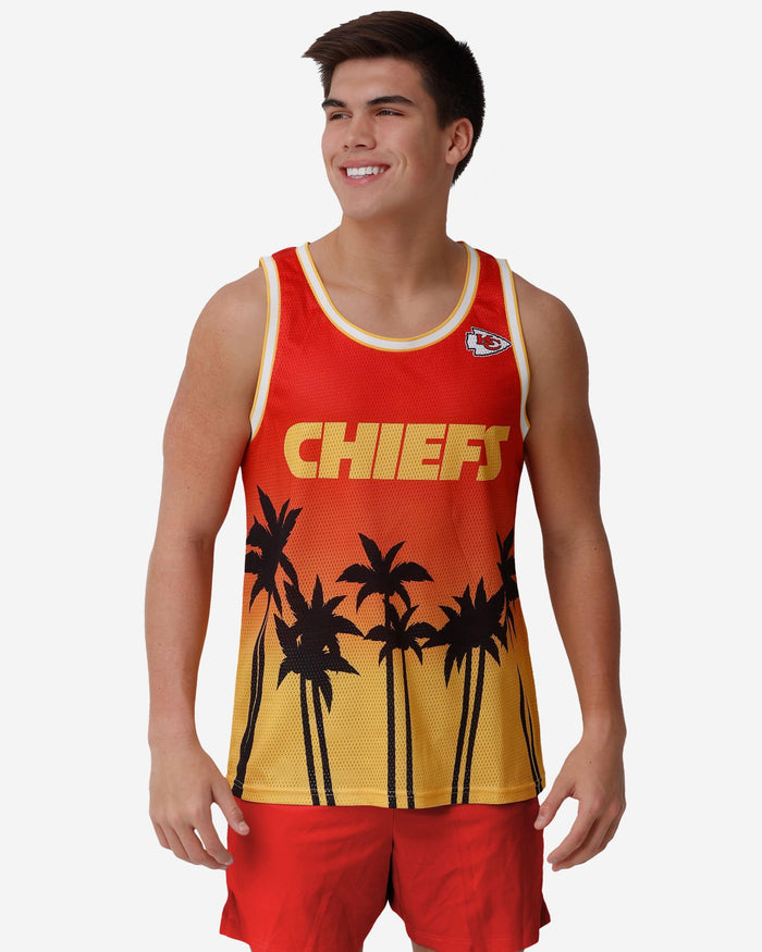 Kansas City Chiefs Sunset Sleeveless Top FOCO S - FOCO.com