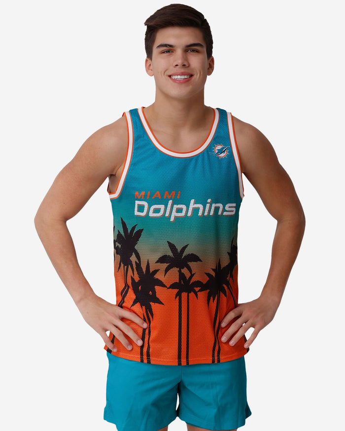 Miami Dolphins Sunset Sleeveless Top FOCO S - FOCO.com