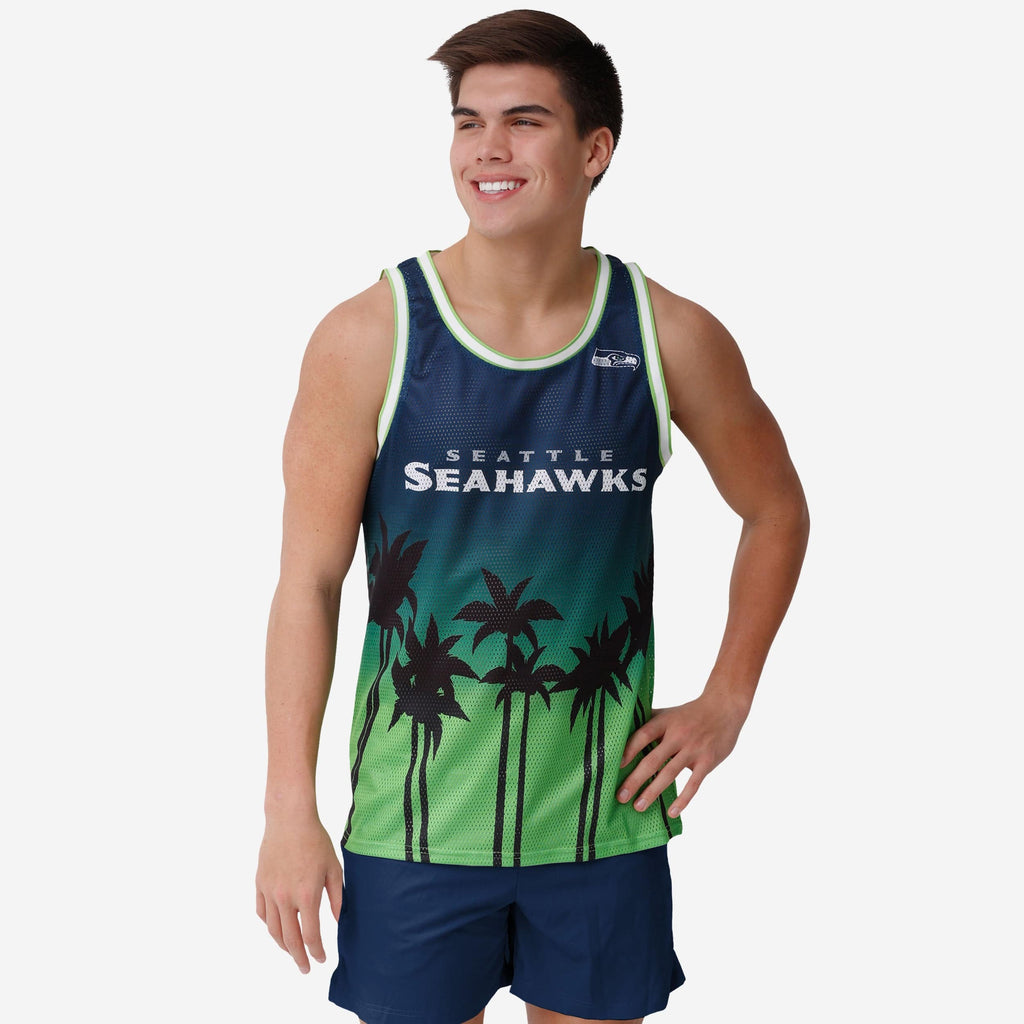 Seattle Seahawks Sunset Sleeveless Top FOCO S - FOCO.com