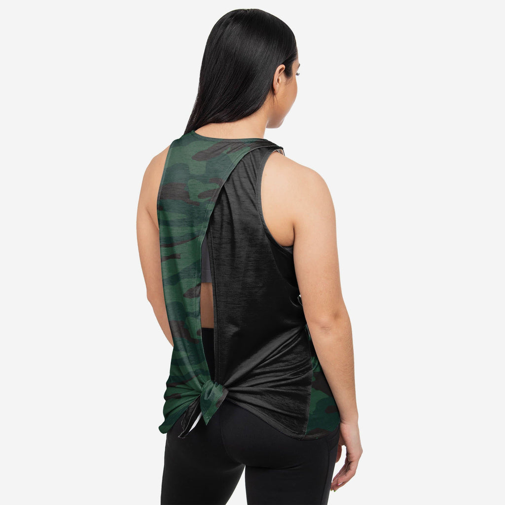 Camo Womens Tie-Breaker Sleeveless Top FOCO S - FOCO.com