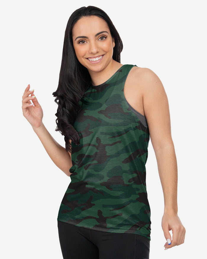 Camo Womens Tie-Breaker Sleeveless Top FOCO - FOCO.com