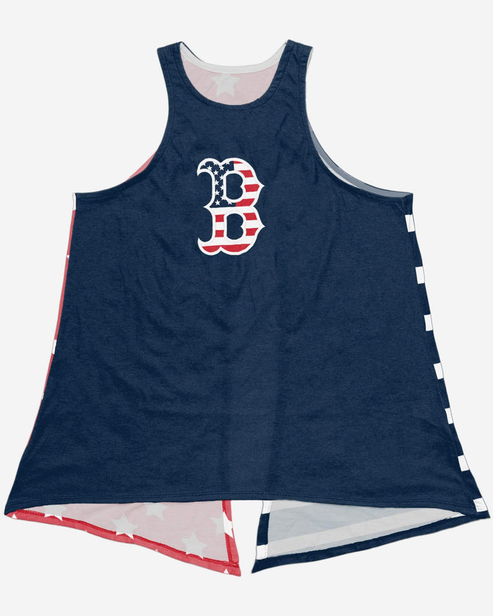 Boston Red Sox Womens Americana Tie-Breaker Sleeveless Top FOCO - FOCO.com