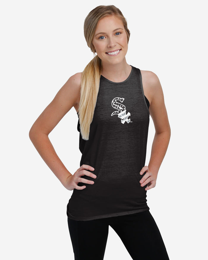 Chicago White Sox Womens Americana Tie-Breaker Sleeveless Top FOCO - FOCO.com