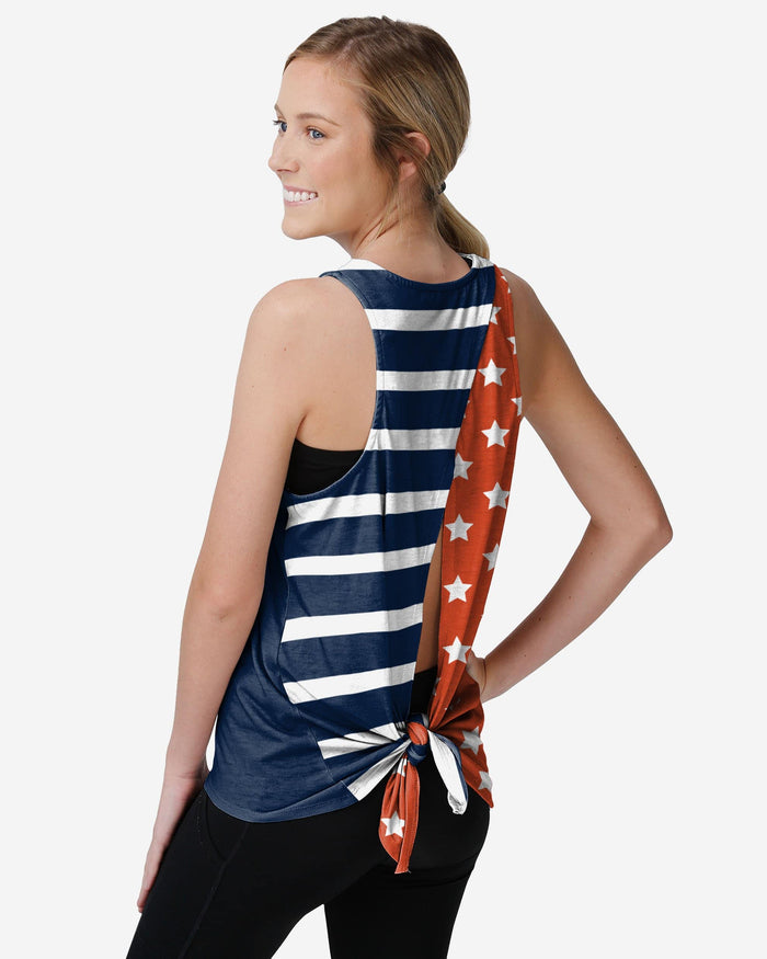 Houston Astros Womens Americana Tie-Breaker Sleeveless Top FOCO S - FOCO.com