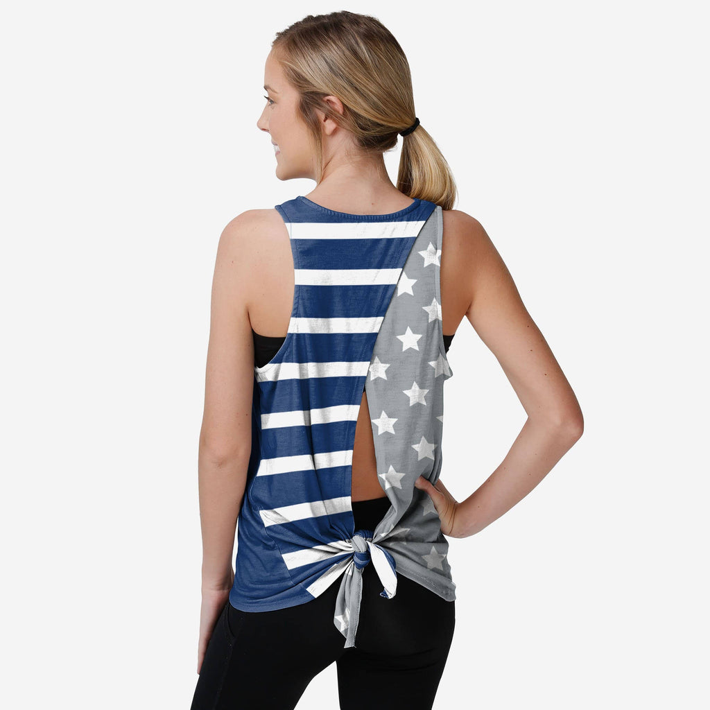 Los Angeles Dodgers Womens Americana Tie-Breaker Sleeveless Top FOCO S - FOCO.com