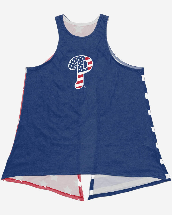 Philadelphia Phillies Womens Americana Tie-Breaker Sleeveless Top FOCO - FOCO.com