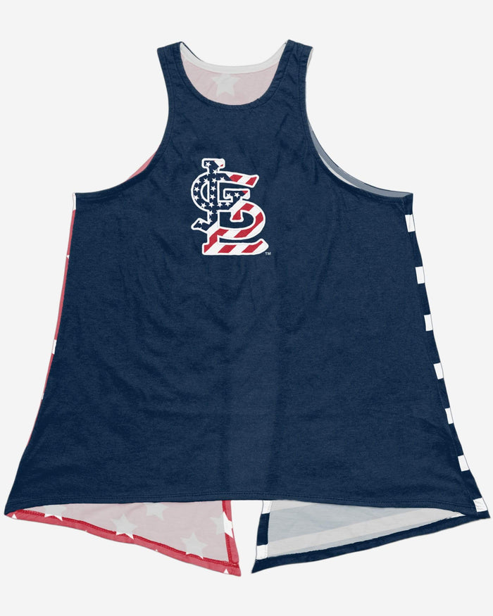 St Louis Cardinals Womens Americana Tie-Breaker Sleeveless Top FOCO - FOCO.com