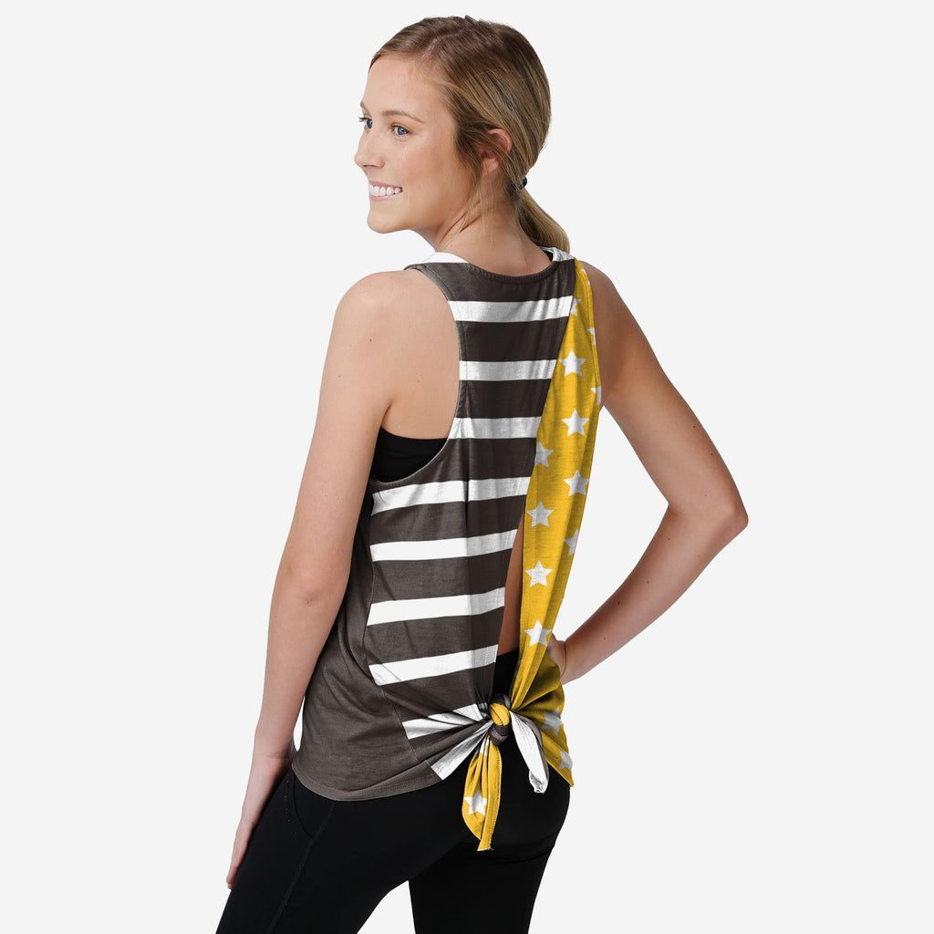 San Diego Padres Womens Americana Tie-Breaker Sleeveless Top FOCO S - FOCO.com