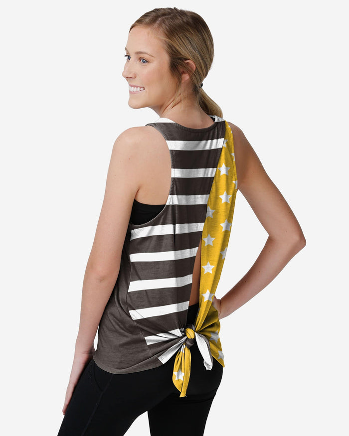 San Diego Padres Womens Americana Tie-Breaker Sleeveless Top FOCO S - FOCO.com