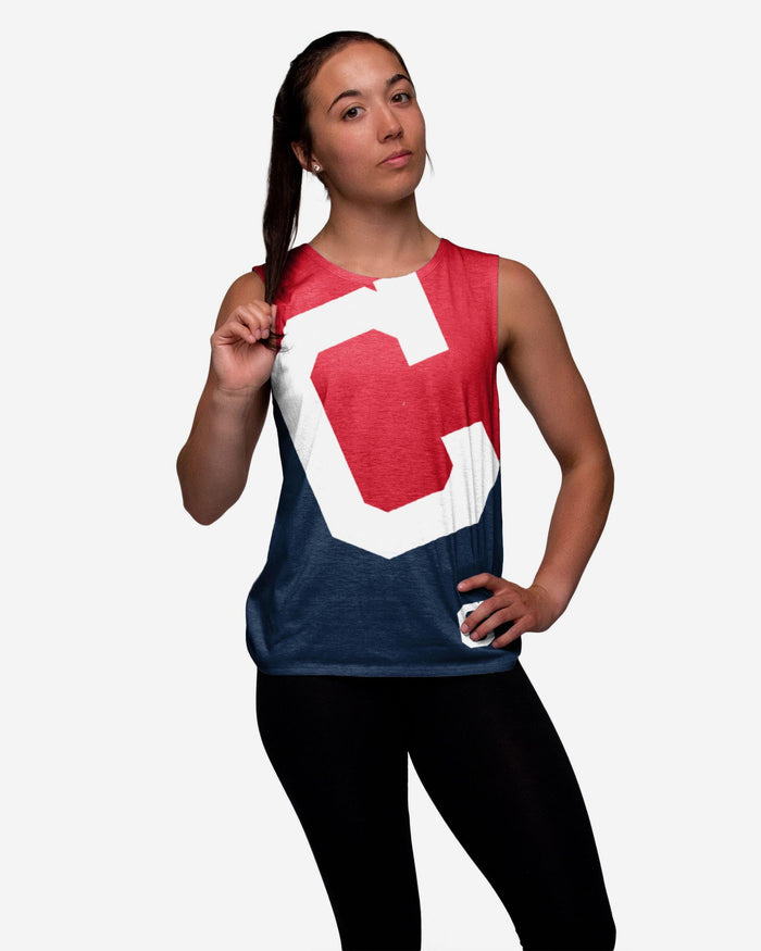 Cleveland Guardians Womens Strapped V-Back Sleeveless Top FOCO S - FOCO.com