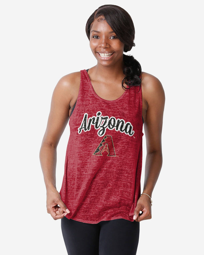 Arizona Diamondbacks Womens Burn Out Sleeveless Top FOCO S - FOCO.com