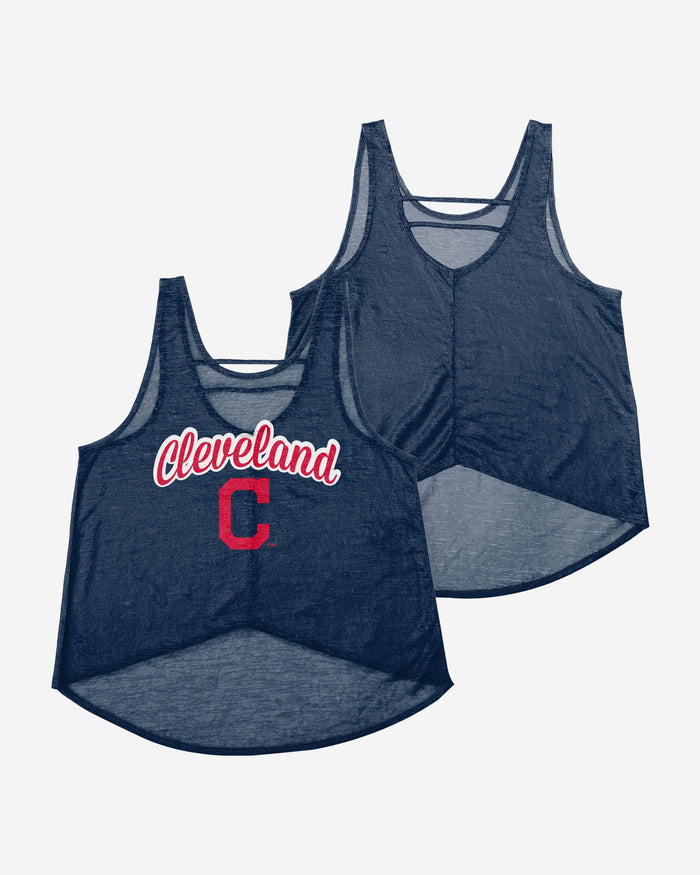 Cleveland Guardians Womens Original Burn Out Sleeveless Top FOCO - FOCO.com