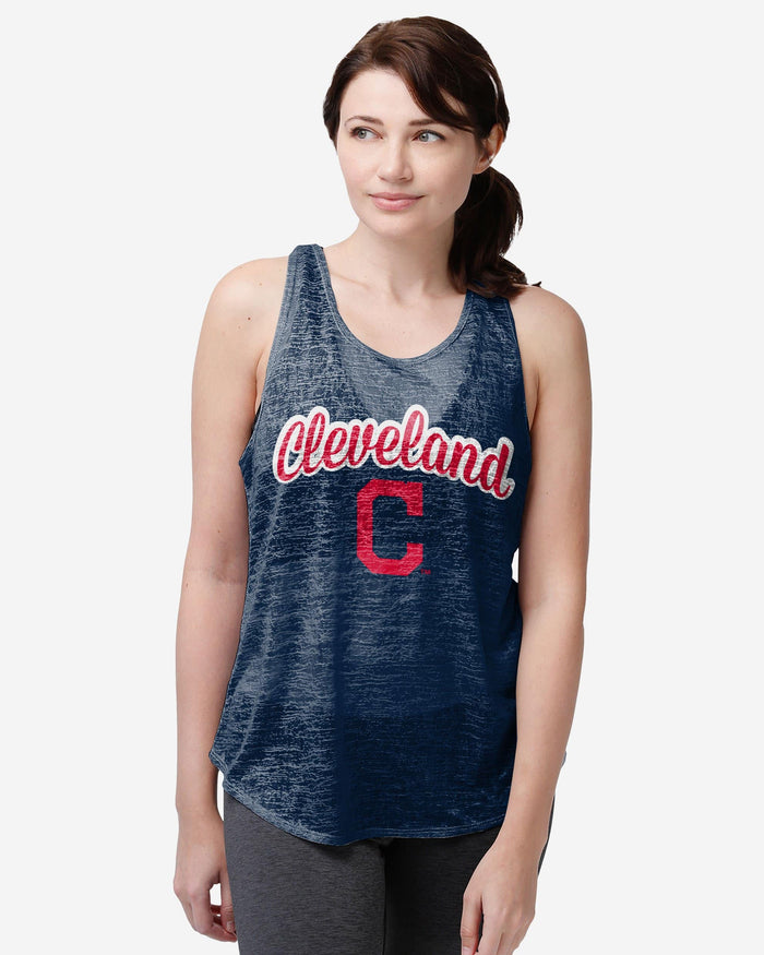 Cleveland Guardians Womens Original Burn Out Sleeveless Top FOCO S - FOCO.com