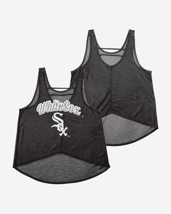 Chicago White Sox Womens Burn Out Sleeveless Top FOCO - FOCO.com