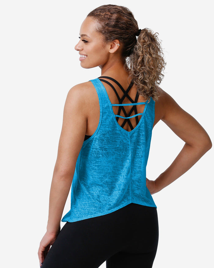 Miami Marlins Womens Burn Out Sleeveless Top FOCO - FOCO.com