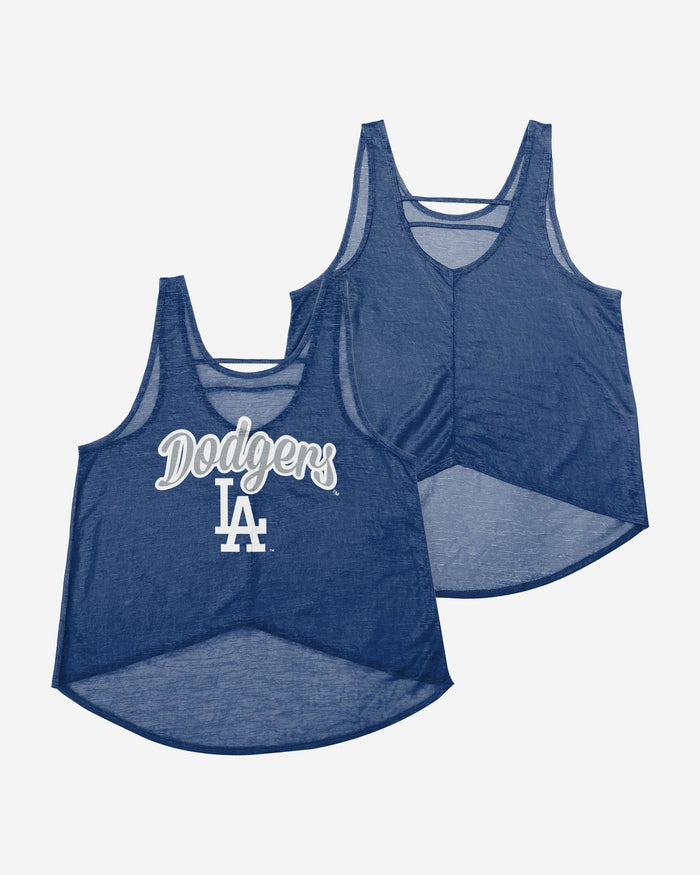 Los Angeles Dodgers Womens Burn Out Sleeveless Top FOCO - FOCO.com