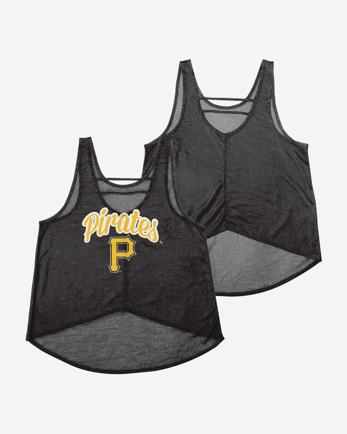 Pittsburgh Pirates Womens Burn Out Sleeveless Top FOCO - FOCO.com