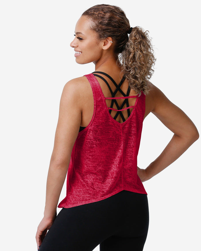 Washington Nationals Womens Burn Out Sleeveless Top FOCO - FOCO.com