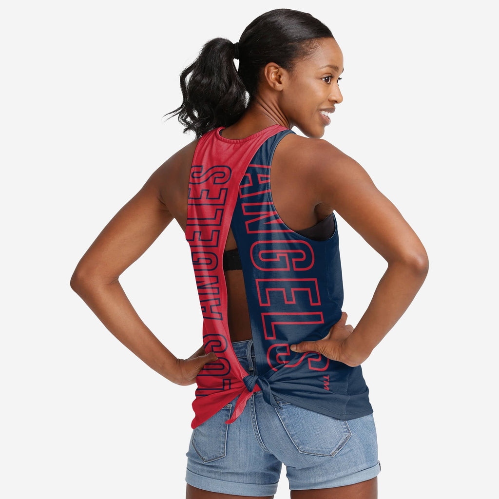 Los Angeles Angels Womens Tie-Breaker Sleeveless Top FOCO S - FOCO.com