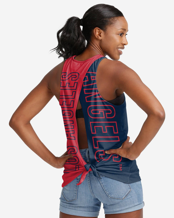 Los Angeles Angels Womens Tie-Breaker Sleeveless Top FOCO S - FOCO.com