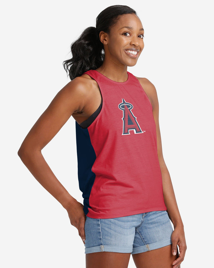 Los Angeles Angels Womens Tie-Breaker Sleeveless Top FOCO - FOCO.com