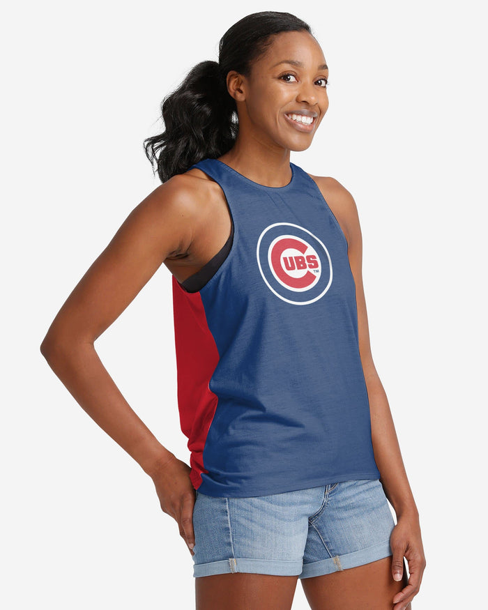 Chicago Cubs Womens Tie-Breaker Sleeveless Top FOCO - FOCO.com