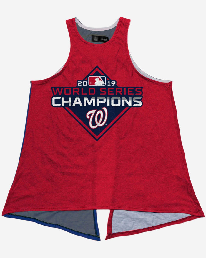 Washington Nationals 2019 World Series Champions Womens Tie-Breaker Sleeveless Top FOCO - FOCO.com