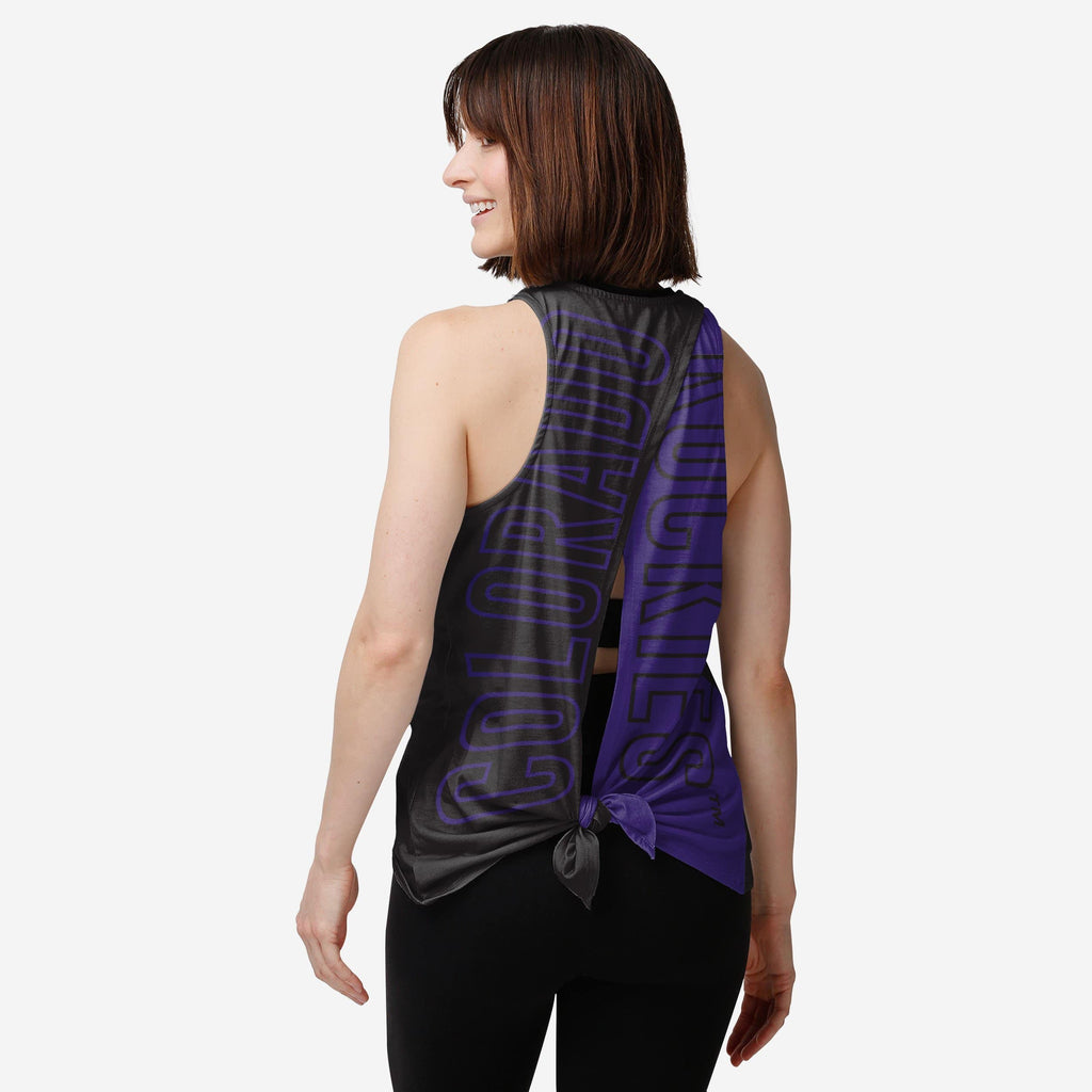 Colorado Rockies Womens Tie-Breaker Sleeveless Top FOCO S - FOCO.com