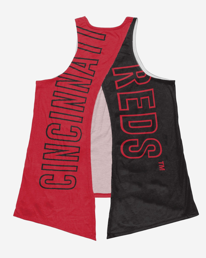 Cincinnati Reds Womens Tie-Breaker Sleeveless Top FOCO - FOCO.com