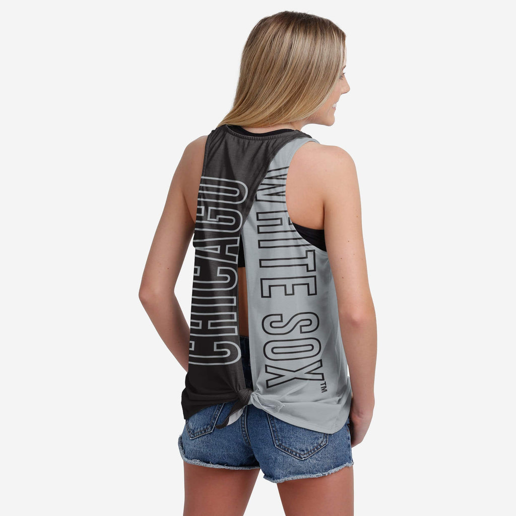 Chicago White Sox Womens Tie-Breaker Sleeveless Top FOCO S - FOCO.com