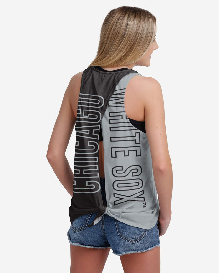 Chicago White Sox Womens Tie-Breaker Sleeveless Top FOCO S - FOCO.com