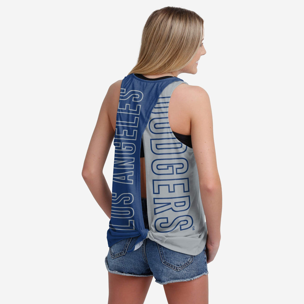 Los Angeles Dodgers Womens Tie-Breaker Sleeveless Top FOCO S - FOCO.com