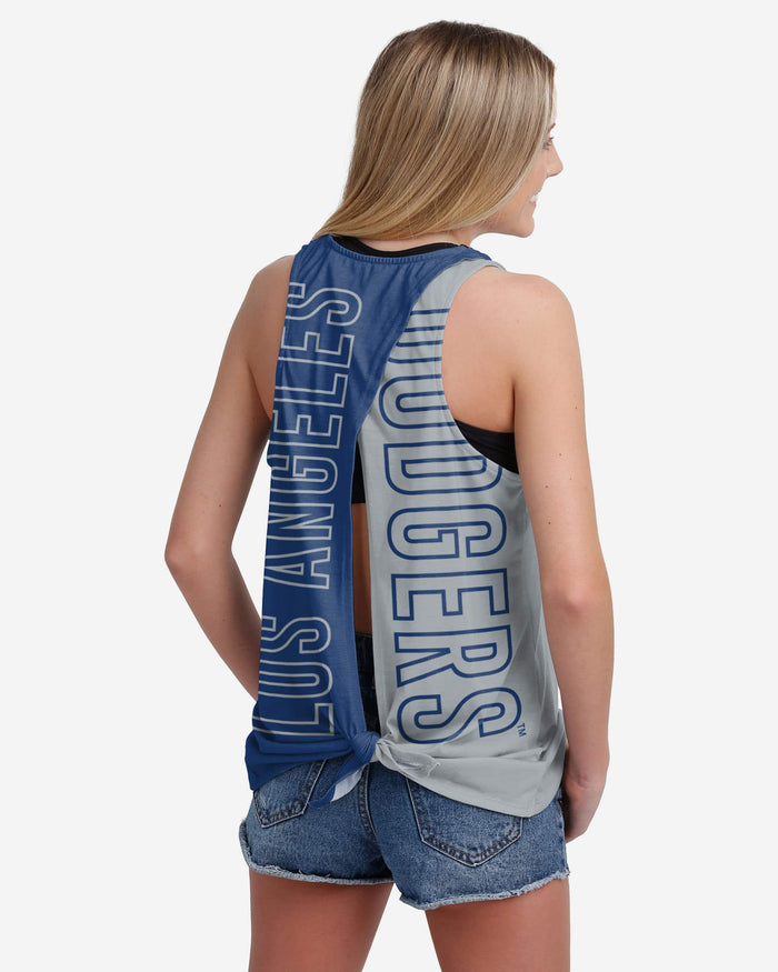 Los Angeles Dodgers Womens Tie-Breaker Sleeveless Top FOCO S - FOCO.com