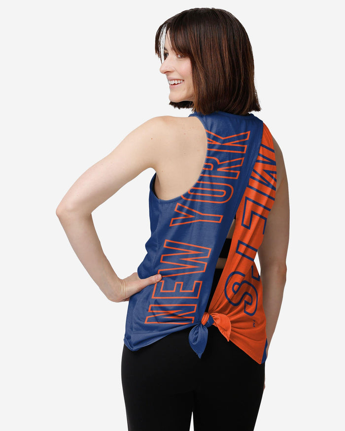 New York Mets Womens Tie-Breaker Sleeveless Top FOCO S - FOCO.com