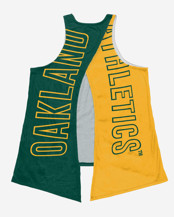 Oakland Athletics Womens Tie-Breaker Sleeveless Top FOCO - FOCO.com