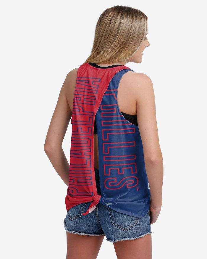 Philadelphia Phillies Womens Tie-Breaker Sleeveless Top FOCO S - FOCO.com