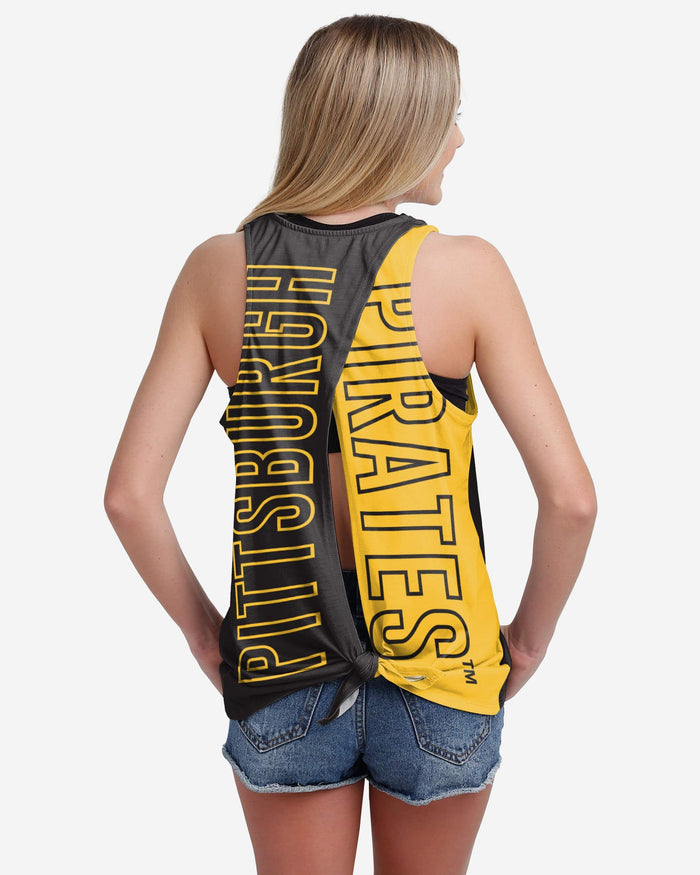 Pittsburgh Pirates Womens Tie-Breaker Sleeveless Top FOCO S - FOCO.com