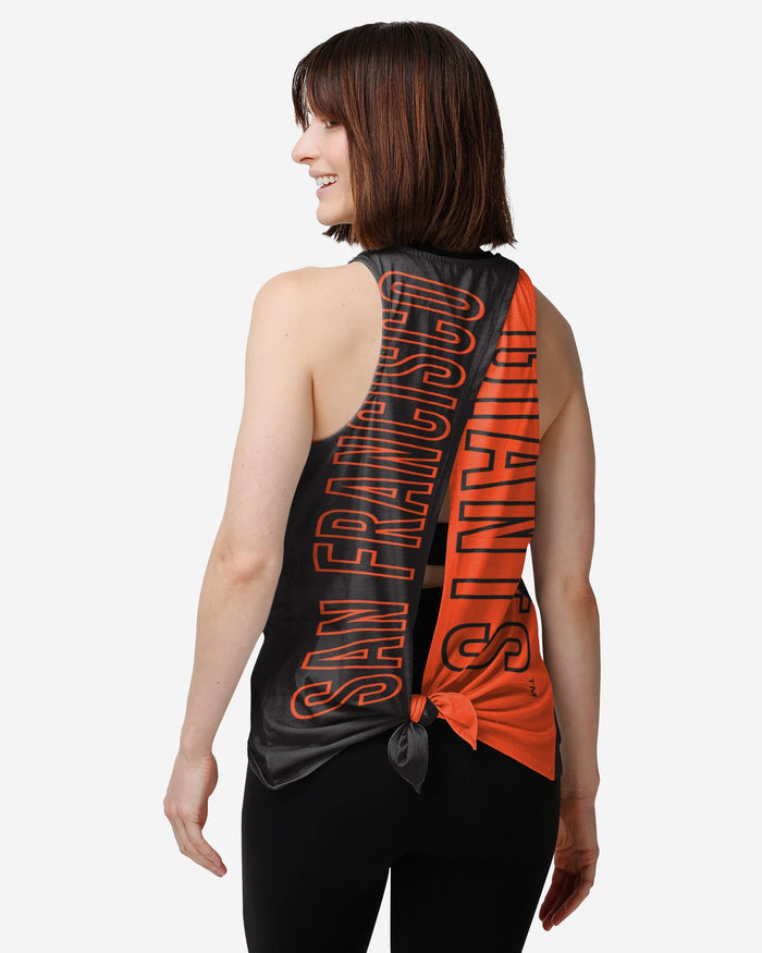 San Francisco Giants Womens Tie-Breaker Sleeveless Top FOCO S - FOCO.com