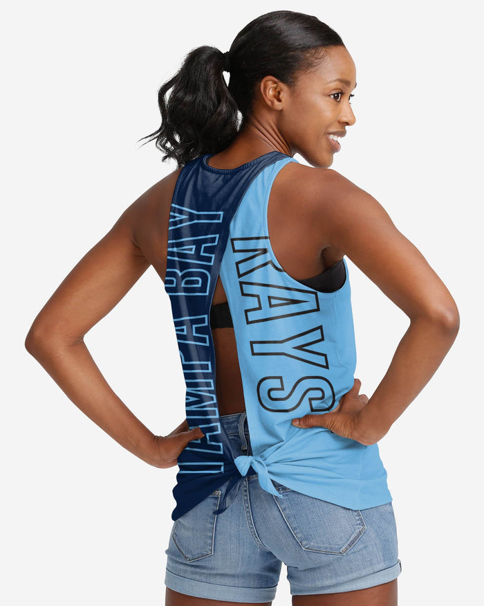 Tampa Bay Rays Womens Tie-Breaker Sleeveless Top FOCO S - FOCO.com