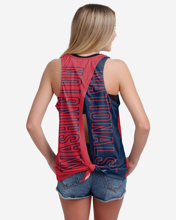 Washington Nationals Womens Tie-Breaker Sleeveless Top FOCO S - FOCO.com