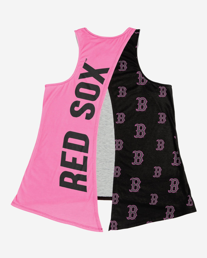 Boston Red Sox Womens Highlights Tie-Breaker Sleeveless Top FOCO - FOCO.com