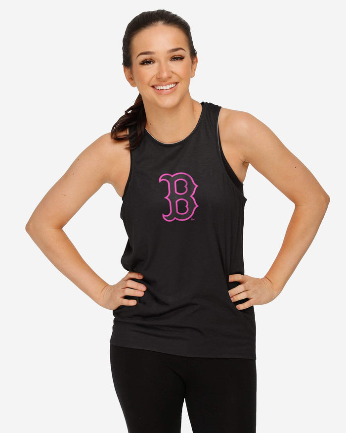 Boston Red Sox Womens Highlights Tie-Breaker Sleeveless Top FOCO - FOCO.com