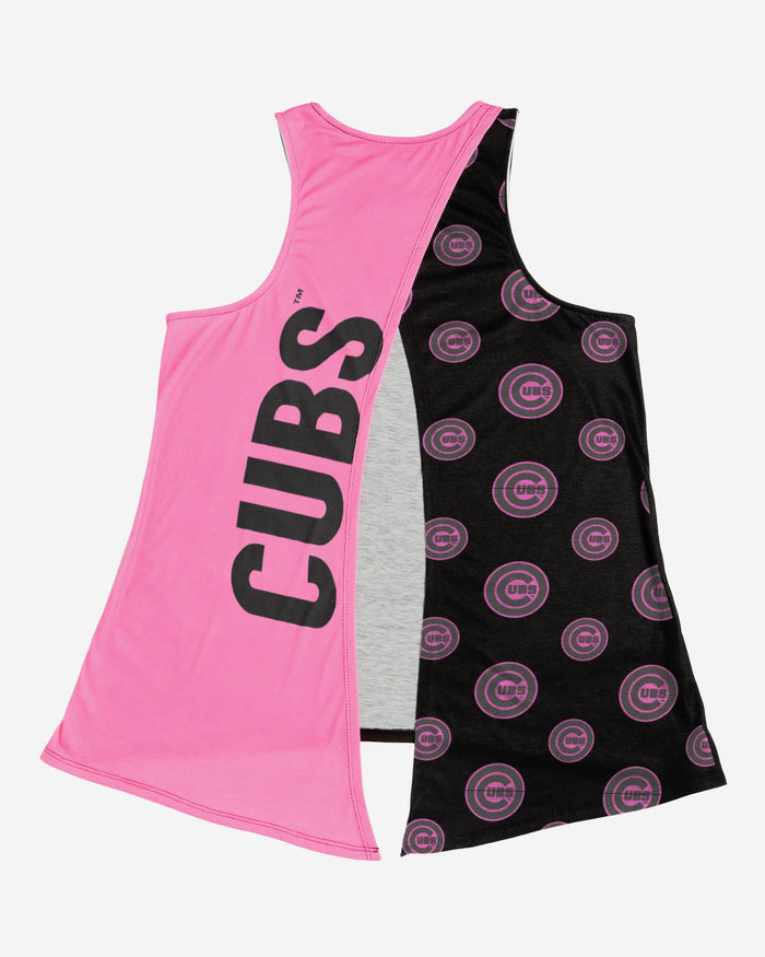 Chicago Cubs Womens Highlights Tie-Breaker Sleeveless Top FOCO - FOCO.com