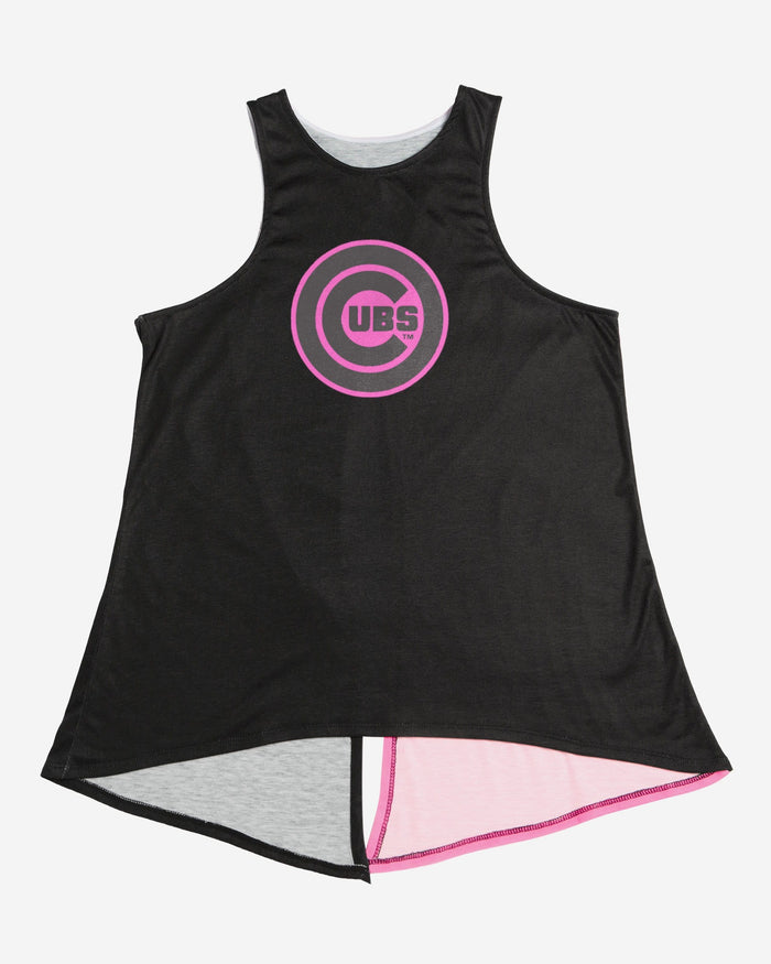 Chicago Cubs Womens Highlights Tie-Breaker Sleeveless Top FOCO - FOCO.com