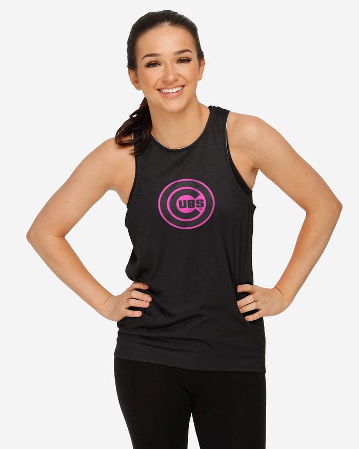 Chicago Cubs Womens Highlights Tie-Breaker Sleeveless Top FOCO - FOCO.com