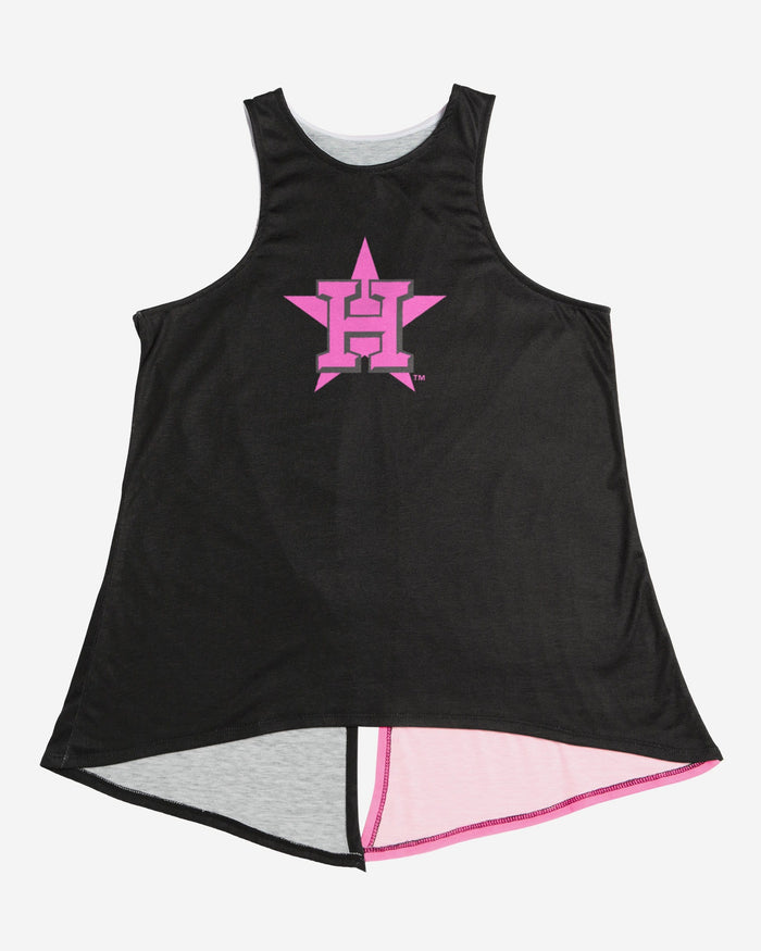 Houston Astros Womens Highlights Tie-Breaker Sleeveless Top FOCO - FOCO.com