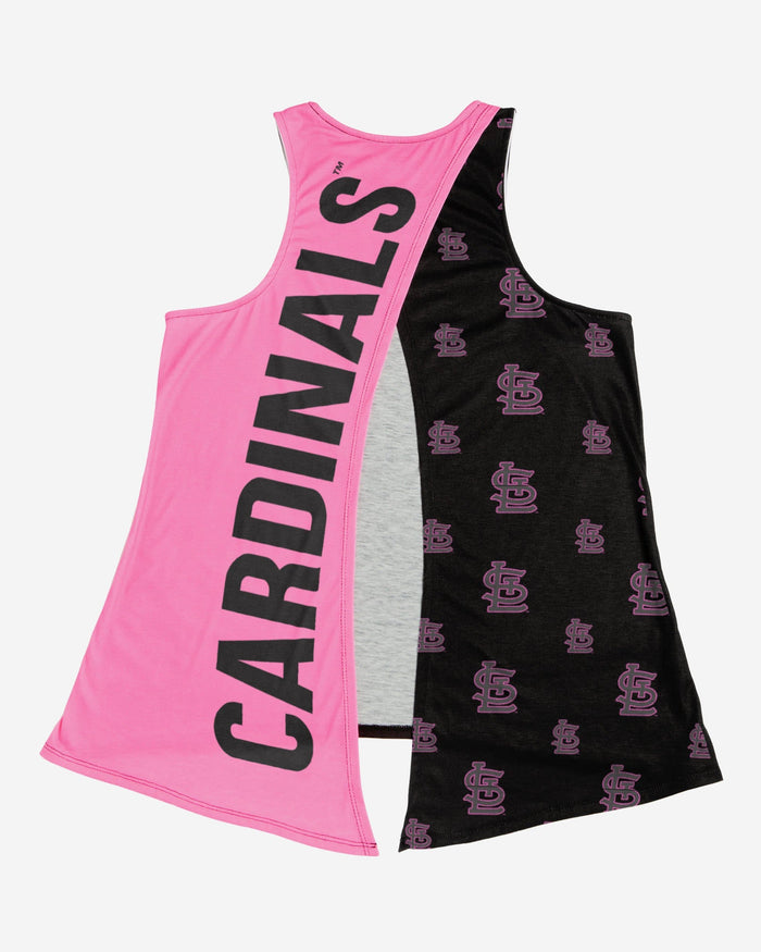 St. Louis Cardinals Womens Highlights Tie-Breaker Sleeveless Top FOCO - FOCO.com