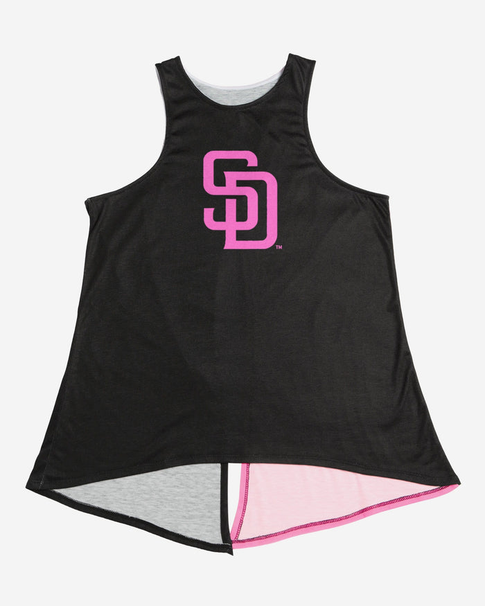 San Diego Padres Womens Highlights Tie-Breaker Sleeveless Top FOCO - FOCO.com