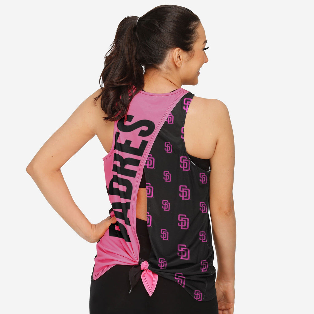 San Diego Padres Womens Highlights Tie-Breaker Sleeveless Top FOCO S - FOCO.com